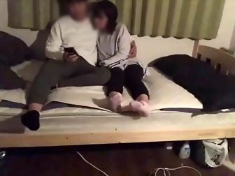 Japanese Couple's Steamy Card Night - A College Student And Her Boyfriend Get Hot And Bothered