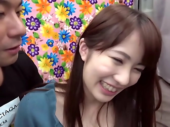 Japanese Busty Teen Slut Gives Slow Blowjob To Her Lucky Boyfriend