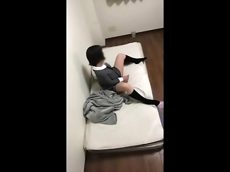 Japanese High School Hottie Masturbates In Secret - Must-See!