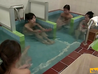 Inviting Japanese Babes Take A Steamy Showers And Getting Fingered By A Seductive Pervert!