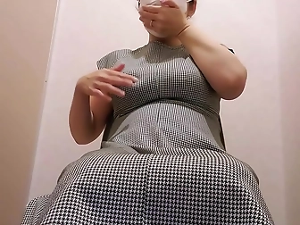 Caught In The Act - Jav Beauty Masturbating In Public Restroom Gets Caught By A Cleaning Person