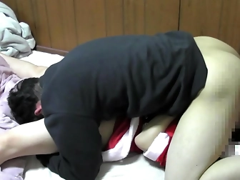 Japanese Milf Alafi's Santa Costume Seduction - Handjob And Cunnilingus Eros