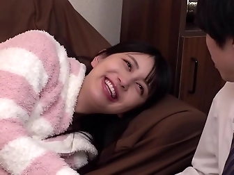 Jav Enchantress Invites Two Bananas Into Her Luscious Holes