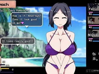 Unforgettable Summer Memories With Big Tits Blonde Step-Sister In Jav Hentai Game [Part 1]