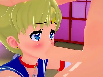 Uncover The Sexy Secrets Of Sailor Moon - Watch Her Suck Dick Like A Pro!